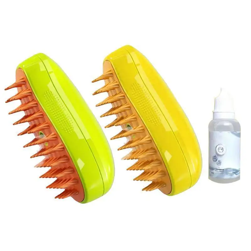 Cat Dog Steamy Brush Steam Brush Electric Sprayer for Massage Pet Grooming Tool Shedding 3 in 1 Electric Sprays Massage Combs 6