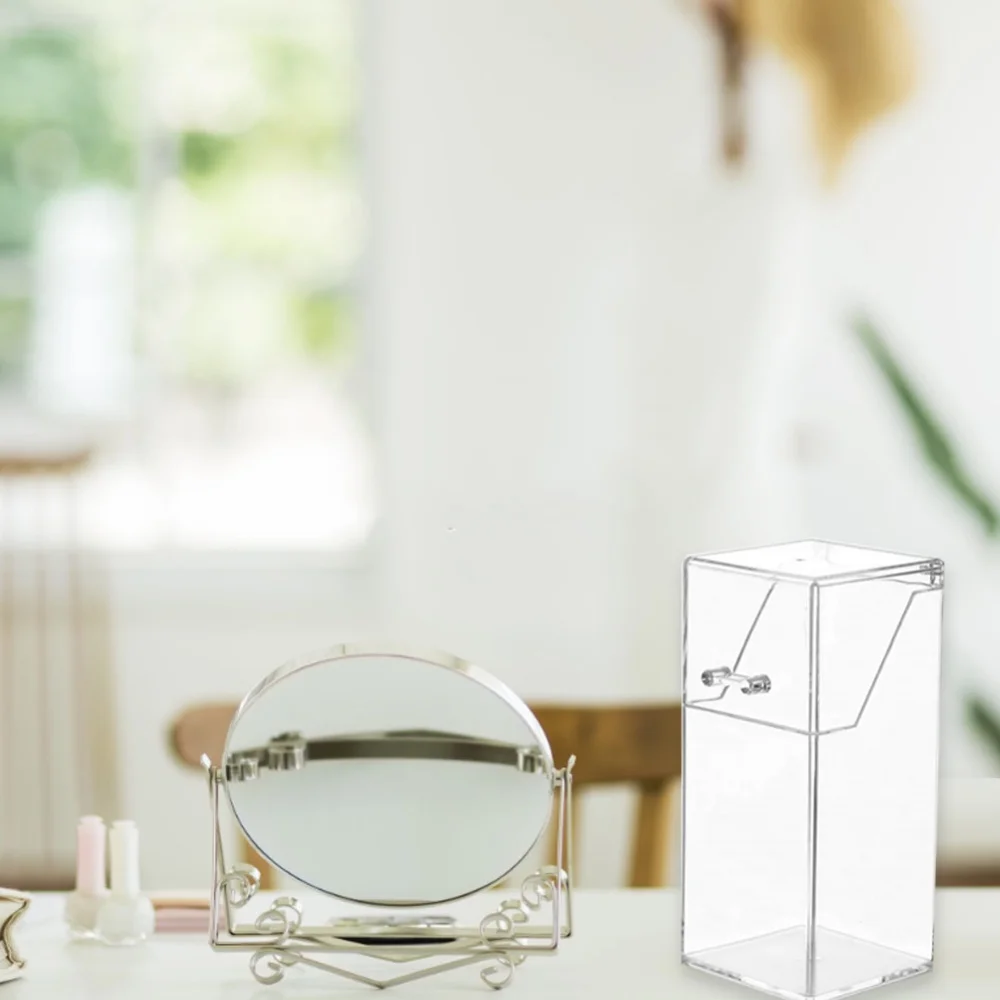 Transparent Acrylic Makeup Brush Holder Makeup Organizer Cosmetic Holder Pencil Lipstick Desk Container Table Makeup Storage Box 3