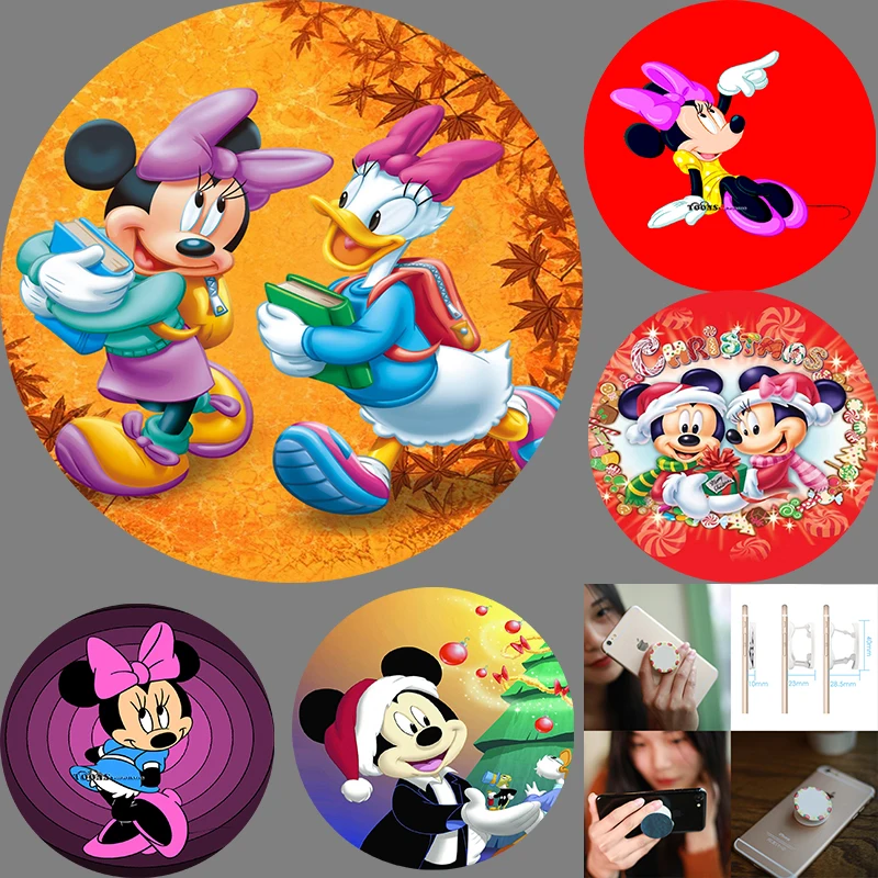 Disney Mickey Luxury Design Holder for Phone Mount Mobile Stand Попсокет Grip Tok Cellphone Bracket Accessories Tablet Holders