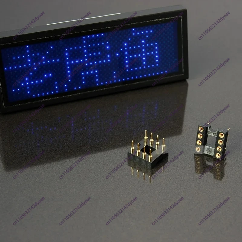 10pcs 8P 완전 금도금 럭셔리 IC 블록 Nextron 오리지널 대만 Zhengling Seiko DIP-8 라운드 홀 소켓 발열 옵 앰프