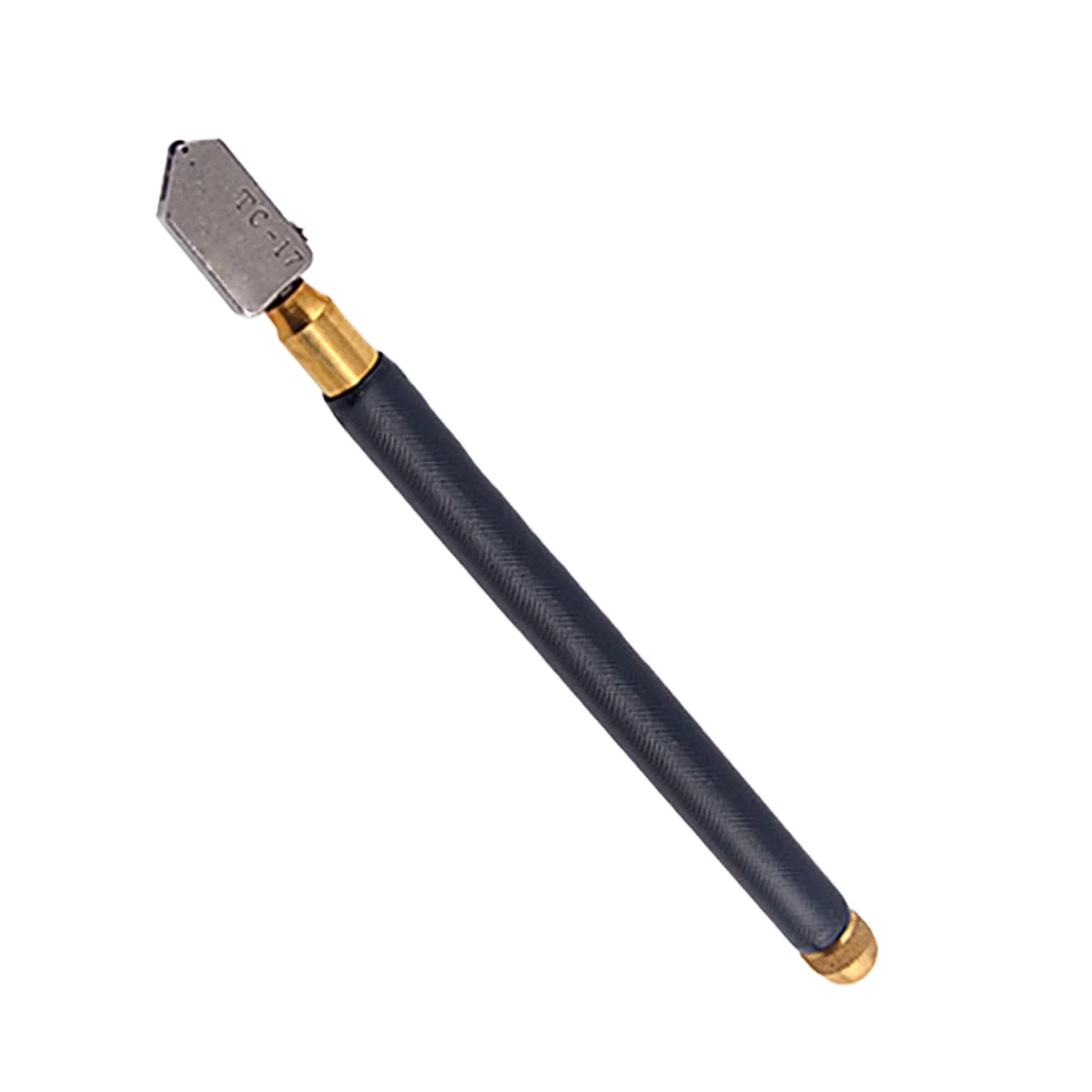 TOYO TC-17 Oil Glass Cutter Metal Handle Diamond Straight Head Cutting Tool New Black 17.5cm 2