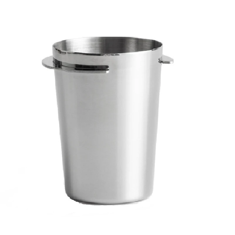 

1Pc stainless steel Dosing cup coffee sniffing mug powder feeder fit 57mm espresso machine portafilter grinder assistant