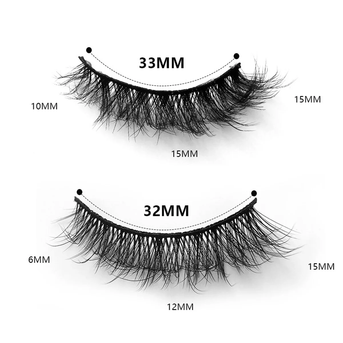 Fake Eyelashes 14 Pairs Soft Fluffy Volumized Lashes Long Curly Natural Volume Thick for Daily Party Makeup Skin-Friendly