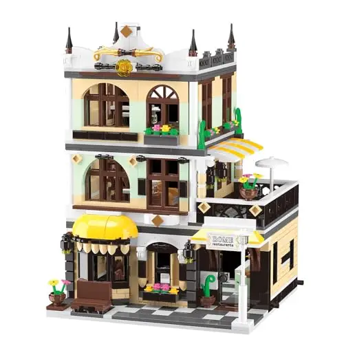 

New! Ideas City Restaurant 1165pcs MIni Building Block Set Diy Assemble Learning Toy for Teenager Boys and Girls Chrismas Gifts