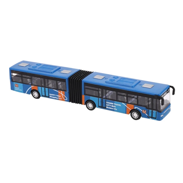 Children's Diecast Model Vehicle Shuttle Bus Car Toys Small Baby Pull Back Toys Electric Baby Cars Ride on Car Toys For Children 1