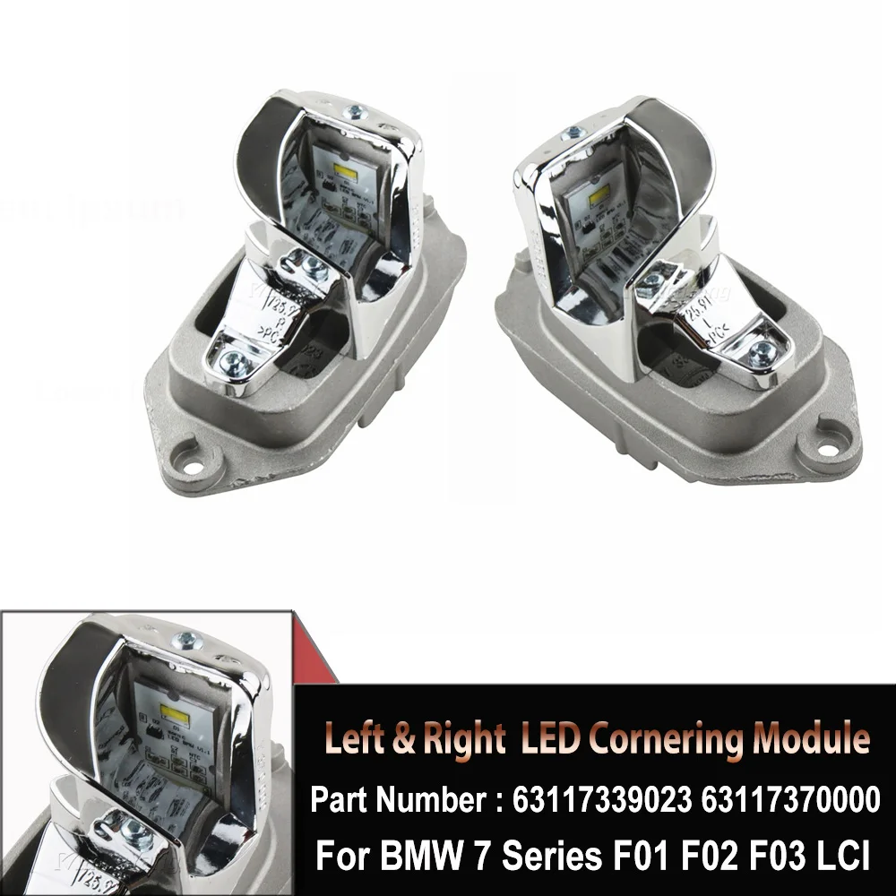 

Left & Right 63117339023 63117370000 LED Cornering Module Unit Turn Signal Light Diode For BMW 7 Series F01 F02 F03 LCI