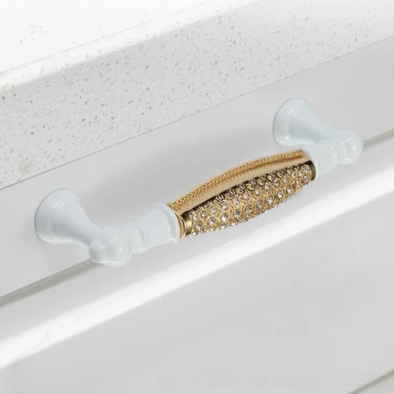 1pc 96/128mm Furniture Door Handles Cabinet Knobs and Handles Wardrobe Door Pulls Dresser Drawer Kitchen Cupboard Handle