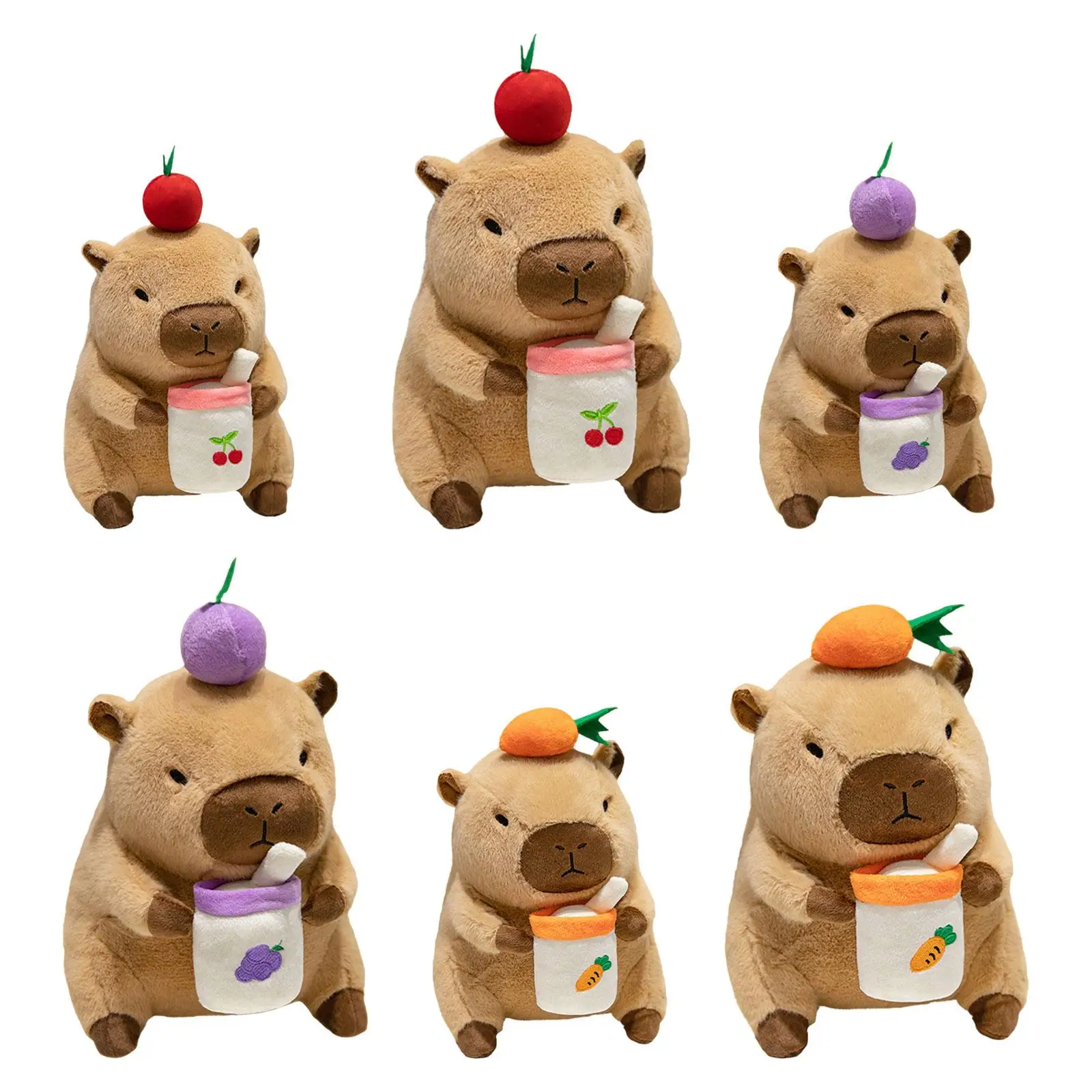 

Милая Мягкая Реалистичная мягкая игрушка капибара для детской комнаты декор мультяшное плюшевое животное капибара плюшевая игрушка для подарка для детей взрослых семьи