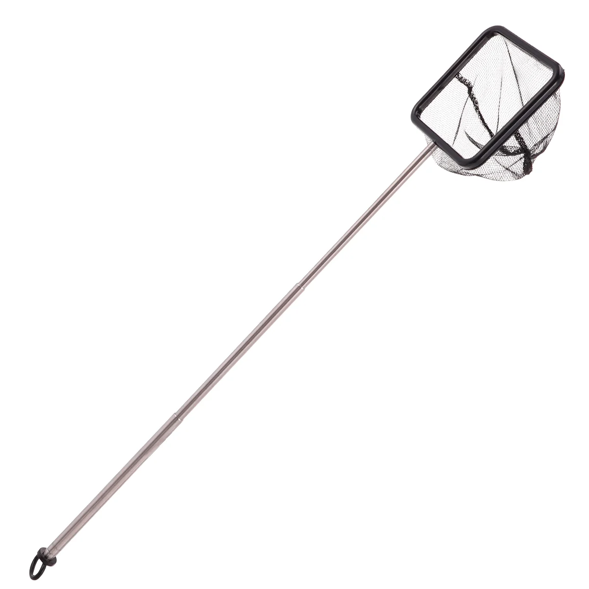 Acquario Fish Net Tank Manico Telescopico In Acciaio Inossidabile Fish Mesh Asta Pieghevole Estensibile Lunga Per Betta Aquarium Pond Supplies