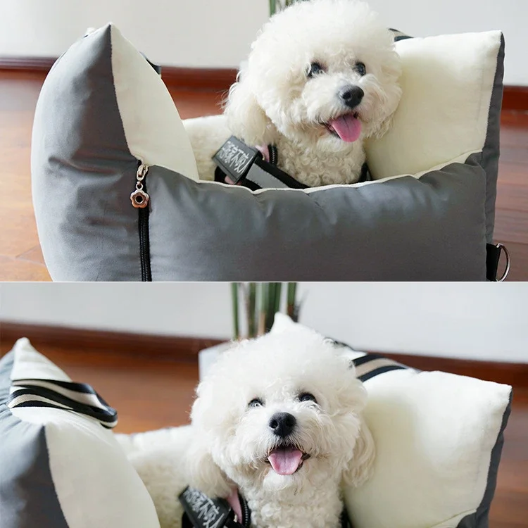 Pet Car Safety Seat Bed Pad Kennel Double-sided Fabric Fully Removable and Washable Pet Supplies Dog Car Seat Cover