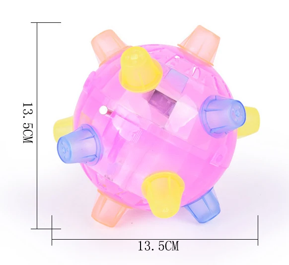 LED Jumping Joggle Sound Sensitive Vibrating Powered Ball Game Kids Flashing Ball Toy Bouncing Children's Funny Toy 6