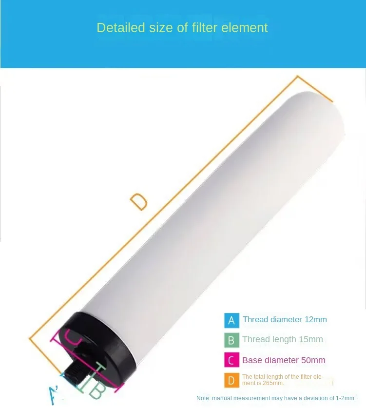 Filter Cartridge Ceramics Purifier Ultrafiltration Water Filter Household Indirect Drink Straight FilterCartridge Alkaline