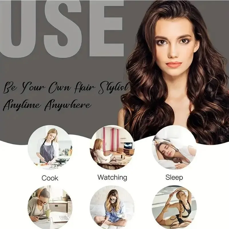 DIY Heatless Curling Stick Headband Set