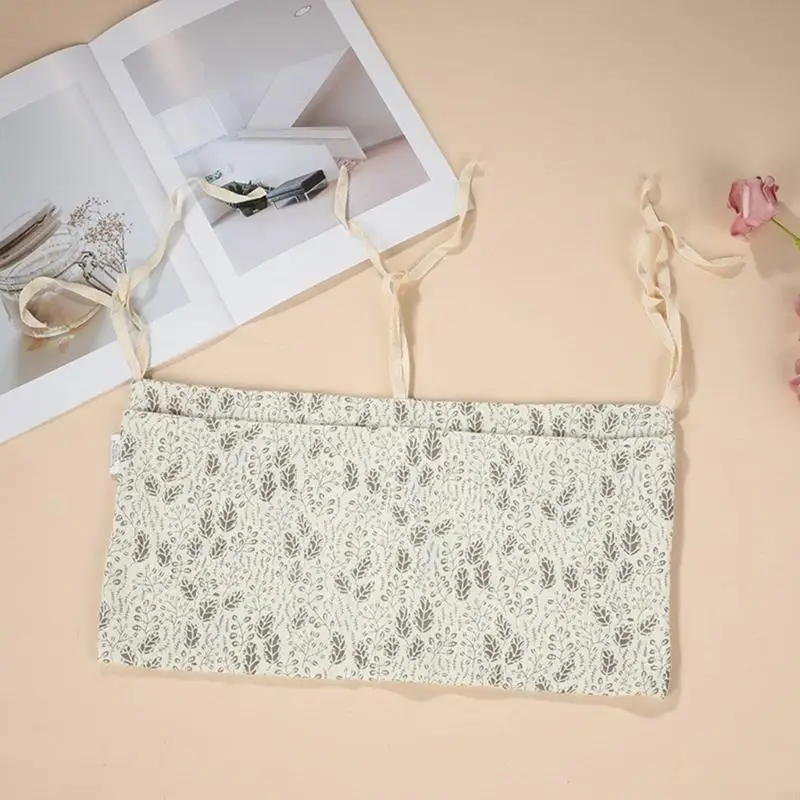 54DF 보육용 침대 옆 수납 가방(포켓 포함) 베이비 케어 액세서리용 공간 절약