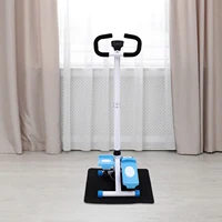 Exercise Stepper with Hydraulic Drive Display Screen Adjustable Height 150kg Capacity Resistance Bands Cardio Workout Equipment