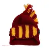Men Women Hat Beanie Crochet Knit Roman Cosplay Knight Earflap Helmet 3