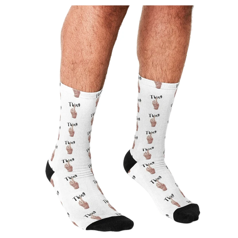 Men's Funny socks Addams Thing from Wednesday Socks harajuku Men Happy