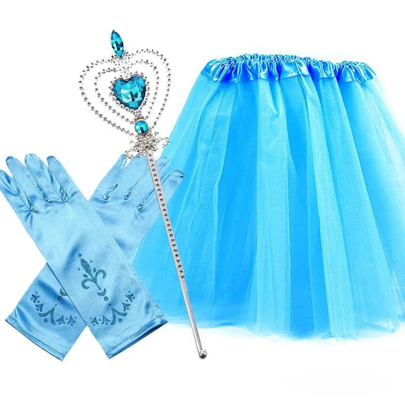 Princess Dress Up Toys Jewelry Boutique Girl Crown Necklace Earring Bracelet Birthday Cosplay Accessories
