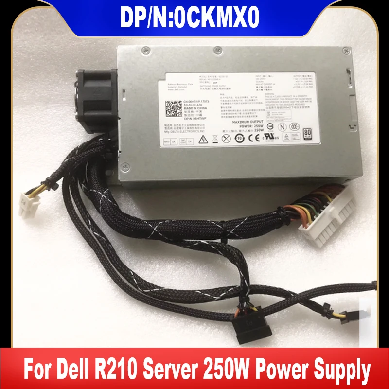 Fonte de Alimentação para Servidor Dell R210 06htwp 0ckmx0 250w N250e-s0 L250e-s0 Nps250nb Cn06htwp Ckmx0 100 Testado Alta Qualidade