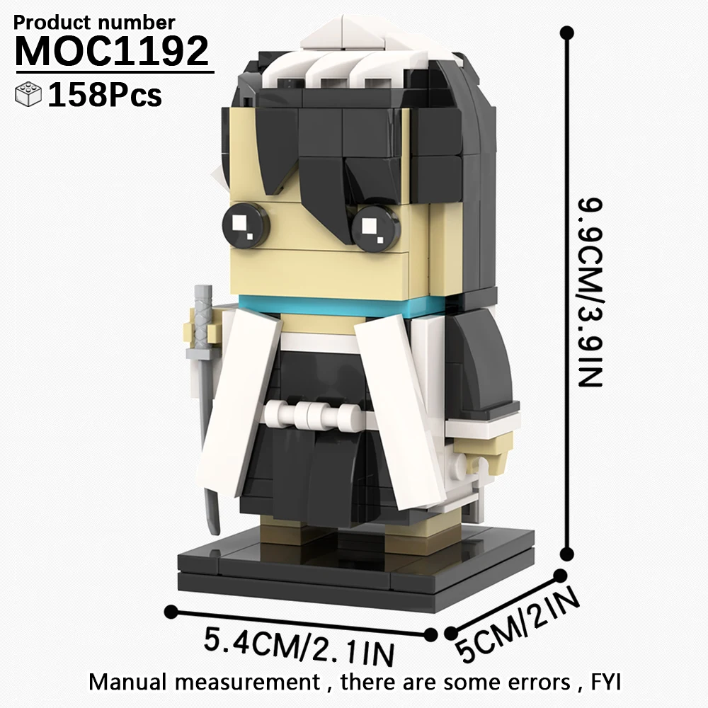 MOOXI Anime BLEACH Character BrickHeadzed Adults Building Blocks Set ...