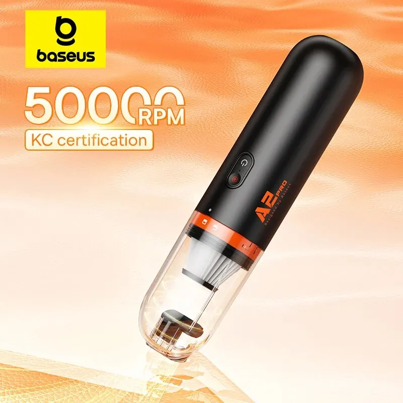 Baseus Aspirapolvere Per Auto Mini Aspirapolvere Portatile Per Auto 6000Pa Potente Aspirazione Soffio E Aspirapolvere 2 In1 Per Casa, Auto E Ufficio