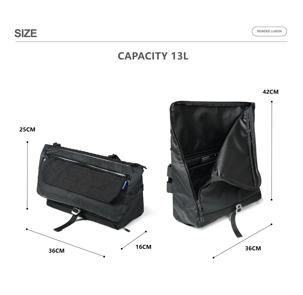 Reindee Lusion 25ss FP08 Cocoon quick detachable multifunctional crossbody bag xpac dyneema materials techwear accessories edc