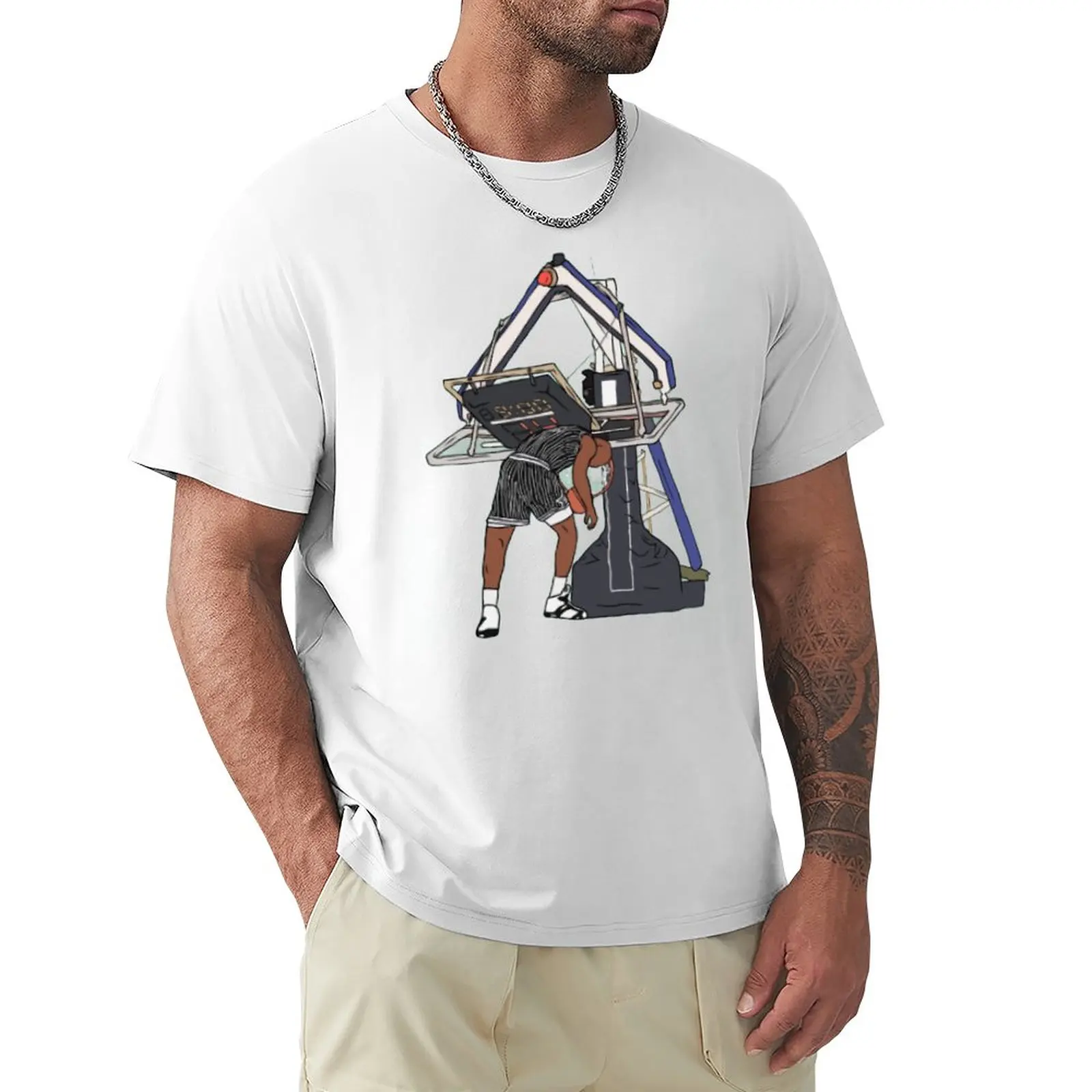 

2023 баскетбольные звезды Shaquiller And O'Neals Big Shark (1) Top Tee смешная футболка свежий двигающийся Юмор Графический фитнесс европейский размер