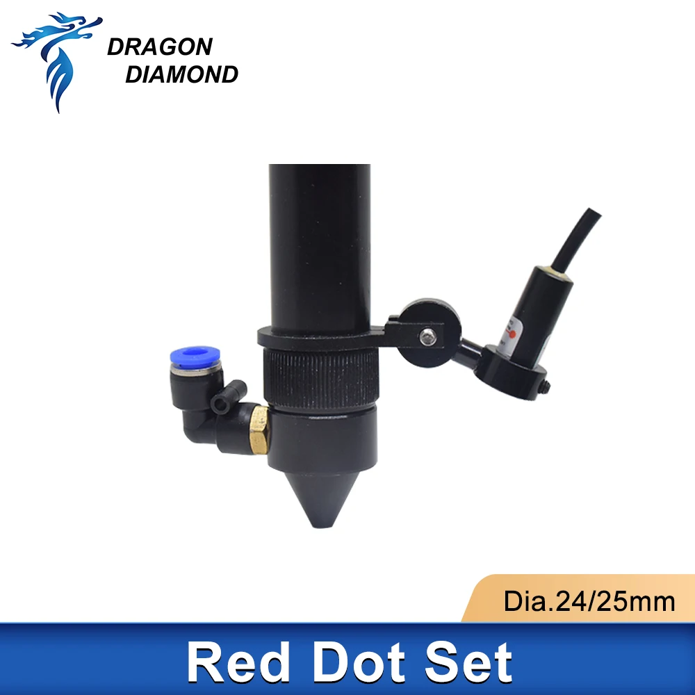 Red Dot Set Positioning Diode Module Dia.24/25mm DC 5V for DIY Co2 Laser Head