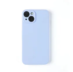 Luxury Liquid Silicone iPhone Case - Premium Protection Cover for iPhone 13 Mini (Light purple)