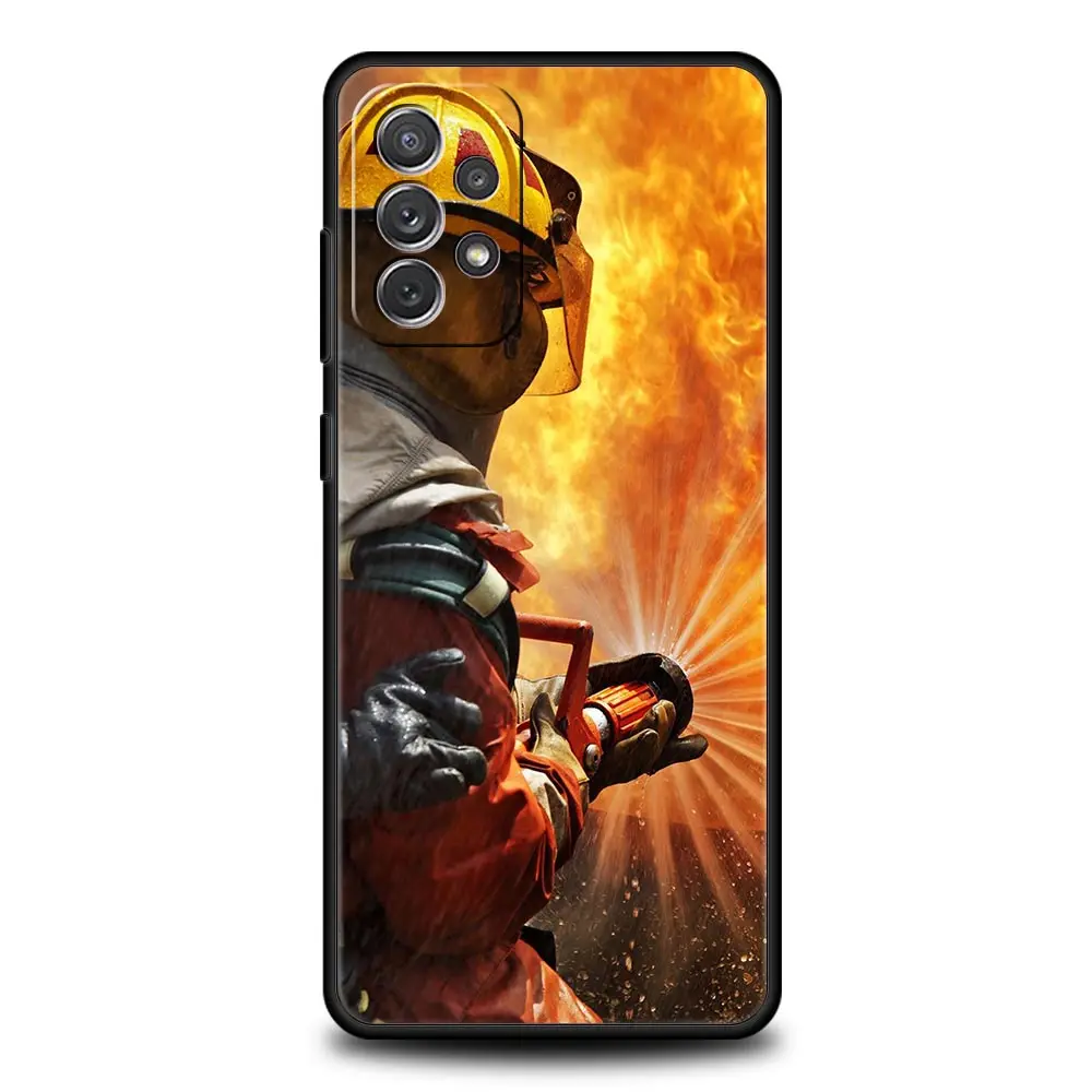 Fireman Firefighter Themed Protective Phone Case Cover