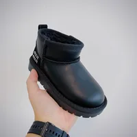 Kids Toddler Plush Snow Boot Children Shoes Winter Kids Boots Classic Mini Boot Baby Fur Booty Boys Girls Ankle Child Suede Boot 6