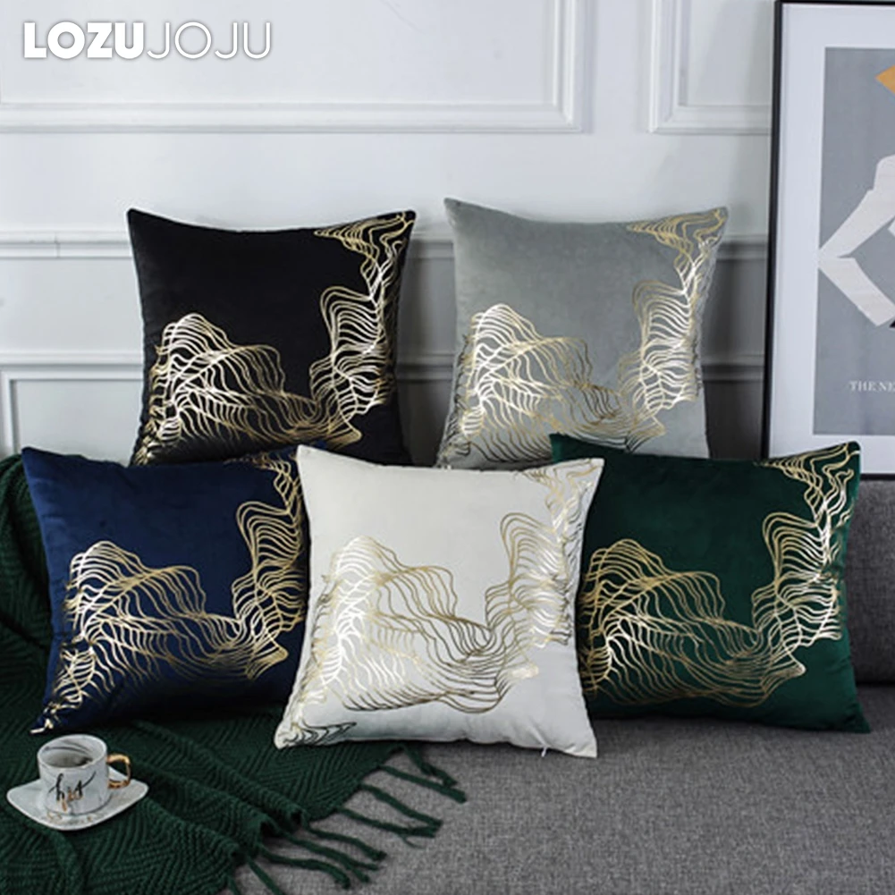 

LOZUJOJU Modern Style Printed Cushion Cover Squared Pillow Cover Pillowcases for Living Room Sofa 45x45cm