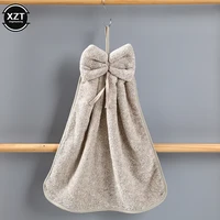 Coral Velvet Bowknot Soft Hand Towels Bathroom Thickened Microfiber Towel Absorbent Cleaning Rags Home Kitchen Wipe Dishcloths 4