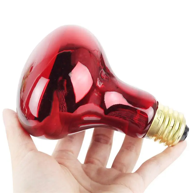 Pet Heating Lamp reptile heating lamp,reptile light bulb,reptile lamp bulb 60W / 100W Infrared Ceramic Emitter Heat Light Bulb Pet Brooder Reptile Lamp 220-240V LED Red Reptile Night