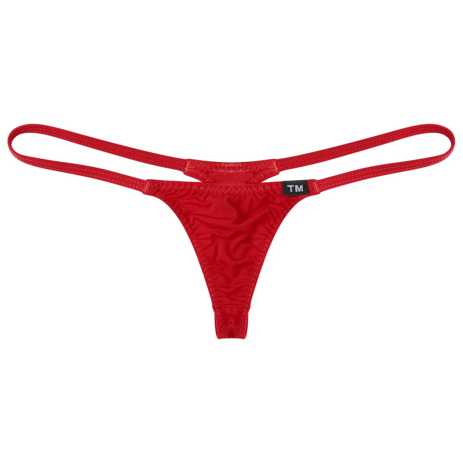 Men Underwear G-Strings Thongs Briefs Mini Micro Coverage Low Rise Elastic Waistband