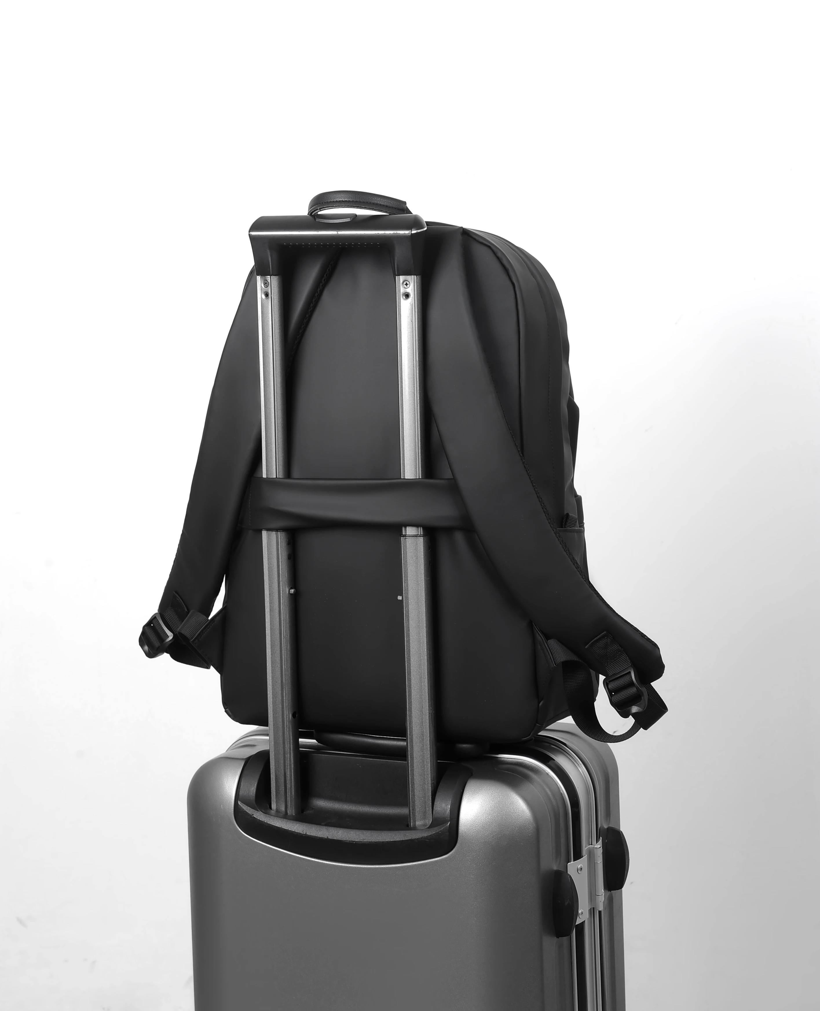Men's and Women's Business Notebook Backpack, PU leather, Simple, Waterpro，bag，Man backpack