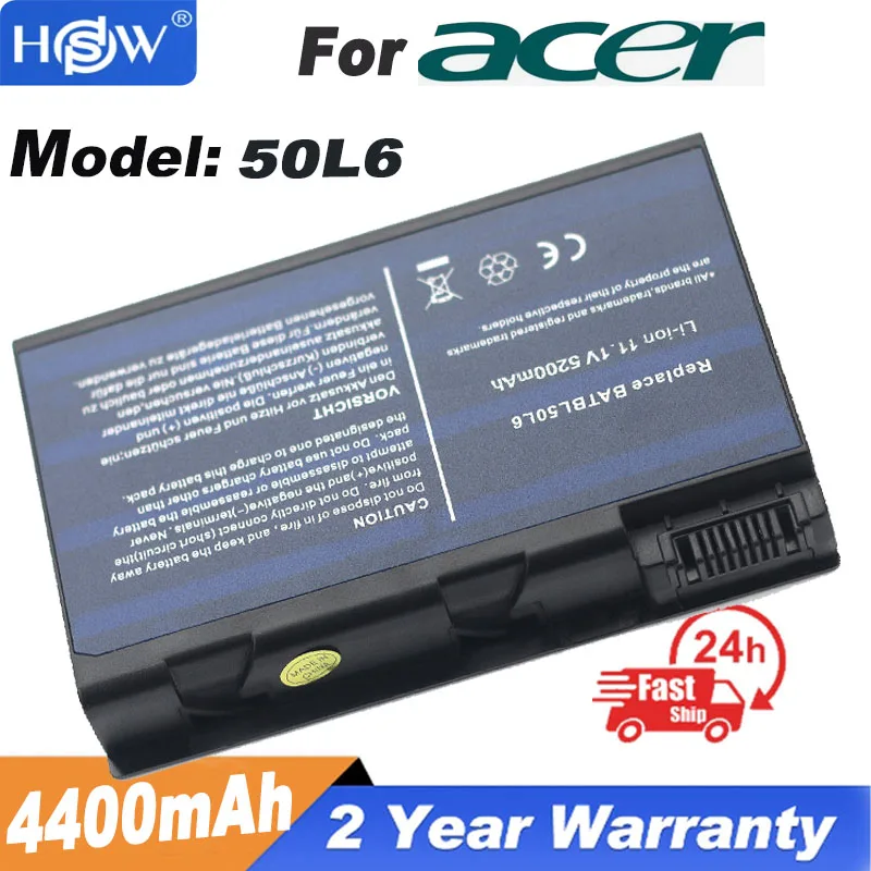 

Laptop Battery for Acer 50L6 BATBL50L6 BATBL50L8H BATCL50L BATCL50L6 Travelmate 2450 2490 3900 4200 4260 4280 5210 5510