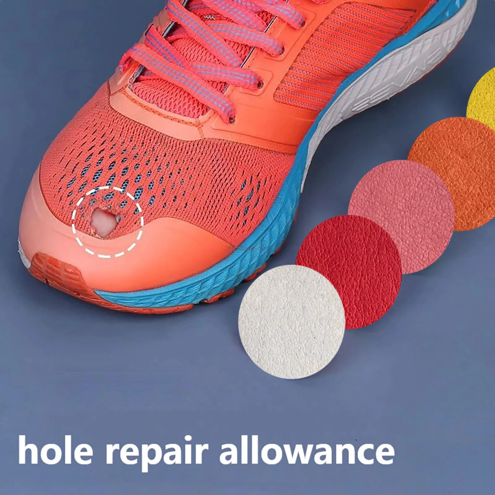 3 Pairs Shoes Repair Patches Shoes Mesh Worn Holes Heel Protector