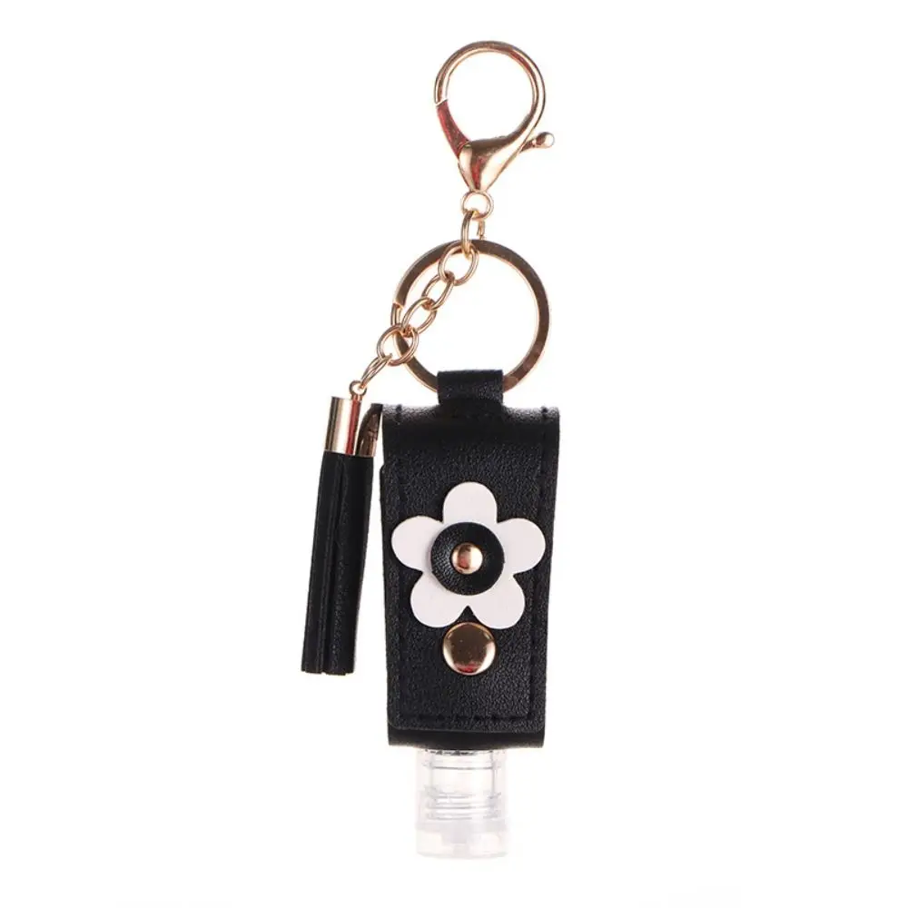 Portable 30ml Reusable Hand Sanitizer Bottle with Keychain Holder