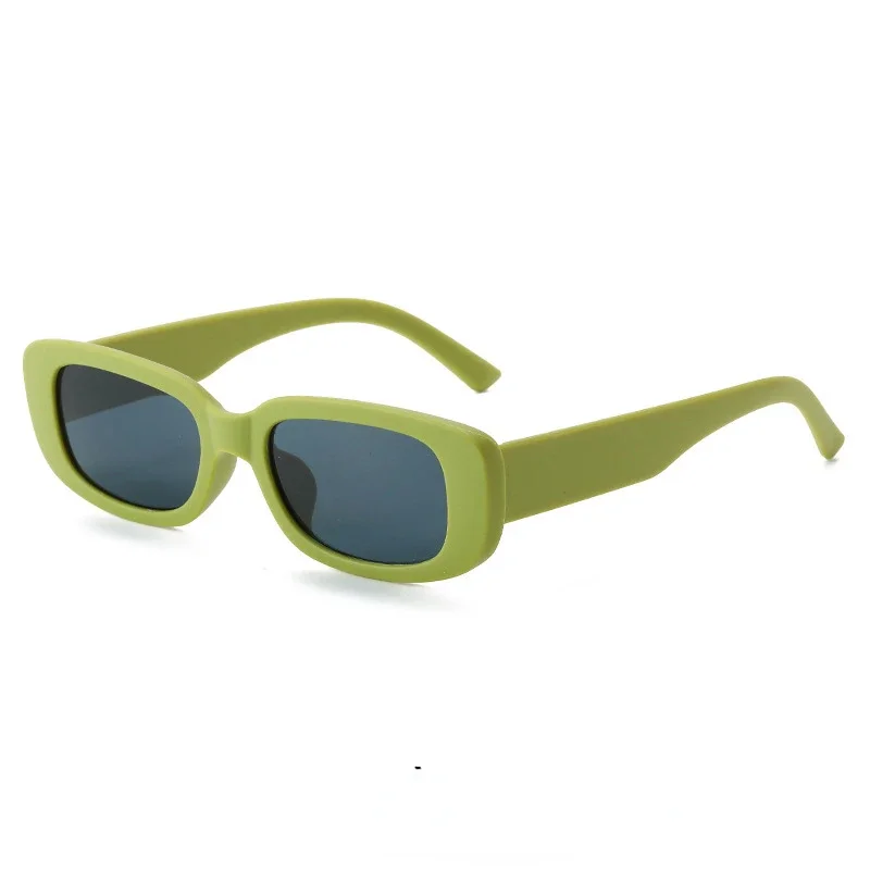 Classic Red Retro Vintage Luxury Square Sunglasses with UV400 Protection