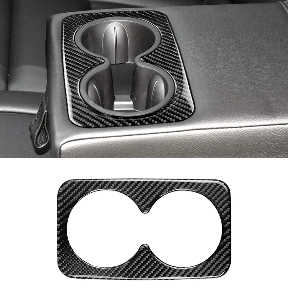 

Декоративная наклейка на заднюю подлокотник стакана с водой, наклейка, отделка для Cadillac xt5 2016 2017, аксессуары для интерьера автомобиля, углеродное волокно