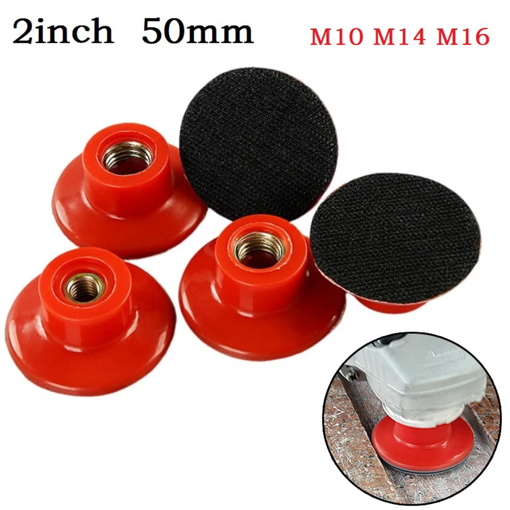 

1pc 2inch Sanding Disc Backing Pad Hook And Loop Self Adhesive M10 M14 M16 Car Polishing Buffing Pads Power Tool Accessories