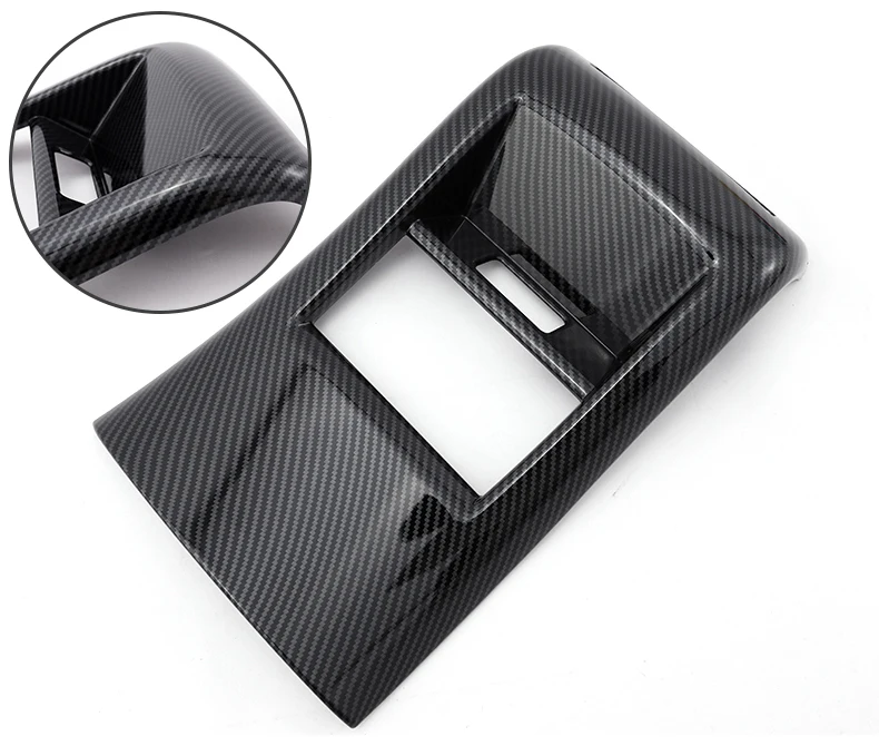 For BYD Atto 3 Yuan Plus 2022 2023 Carbon Fiber Style Rear Seat Armrest Box Anti Kick Cover Trim
