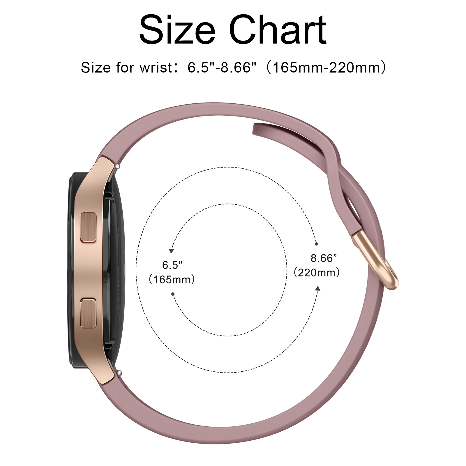 Seamless 20mm Silicone Watch Band – Universal Design