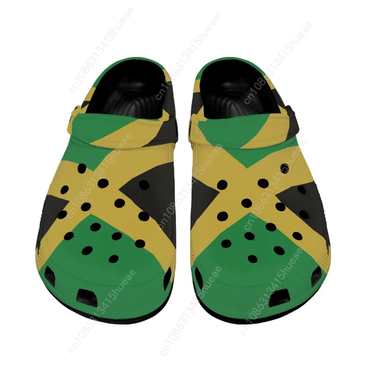 Jamaica Flag Design Ladies Sandals Comfortable Non-slip Heel Strap Slippers Home Lightweight Garden Shoes Clogs Zapatos Plano