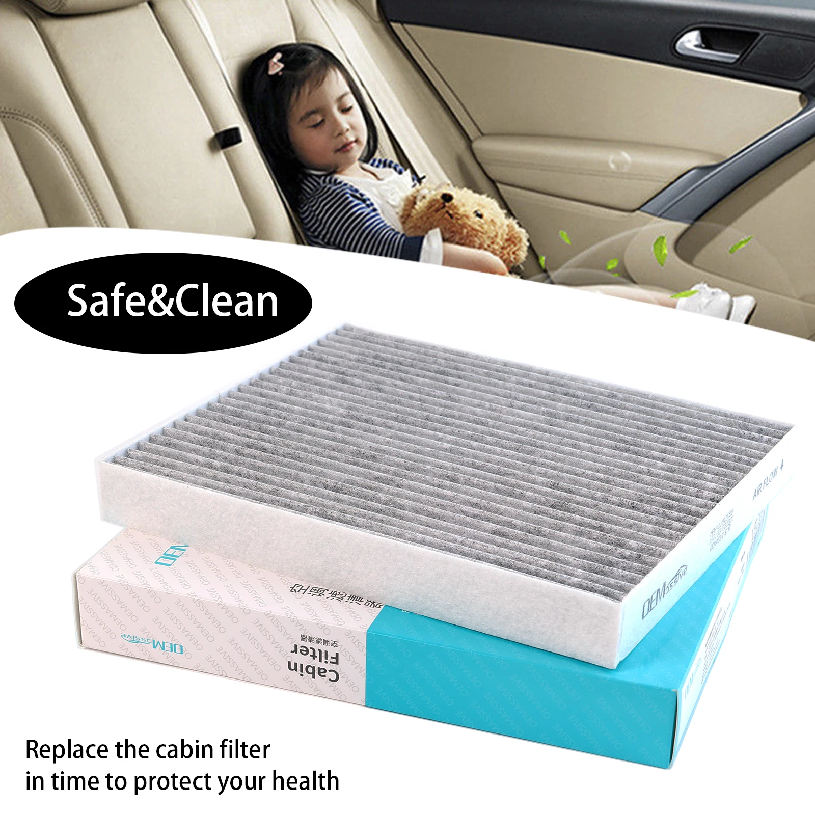 Air Filter for Hyundai Ioniq Kona Tucson Kia Niro Sportage QL