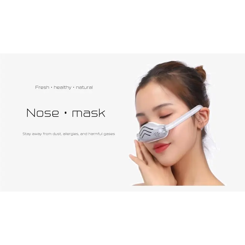 Masque Nasal Réutilisable Charbon Actif + 100 Filtres - Anti-Poussière Allergies