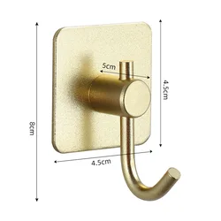 Multi-Purpose Adhesive Wall Hooks - Versatile Hangers for Towels, Keys, Coats, Robes, and Kitchen Accessories (FGD-1PCS)