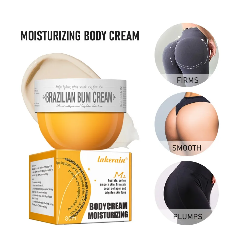 Bady Cream Hip Buttock Care Cream Moisturizing Firming Body Massager Gel Caramel Vanilla Floral ButtCare 80g body skin care cream body lotion body care moisturising lotion