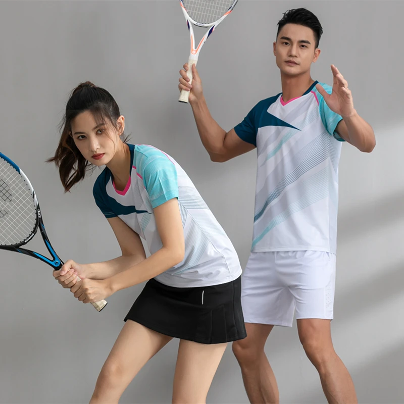 High End Tennis Shirt Women & Men Badminton Uniform Table Tennis Clothes Training T-shirt Ping Pong Skirt Sports Shorts Skorts